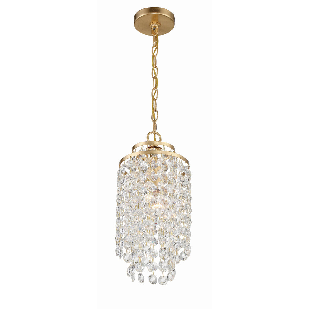 Crystorama Gabrielle 7'' Chandelier in Antique Gold - Additional View