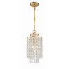 Crystorama Gabrielle 7'' Chandelier in Antique Gold - Additional View