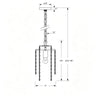Crystorama Gabrielle 7'' Chandelier - Product Dimensions