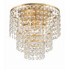 Crystorama Gabrielle 14'' Flush Mount in Antique Gold - Additional View