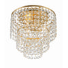 Crystorama Gabrielle 14'' Flush Mount in Antique Gold - Additional View