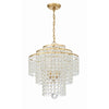 Crystorama Gabrielle 18'' Chandelier in Antique Gold - Additional View