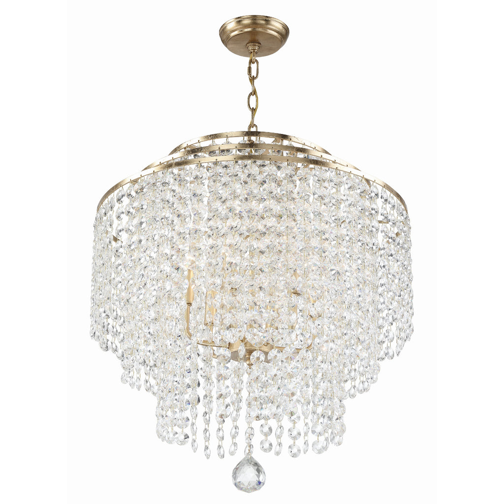 Crystorama Gabrielle 22'' Chandelier in Antique Gold - Additional View
