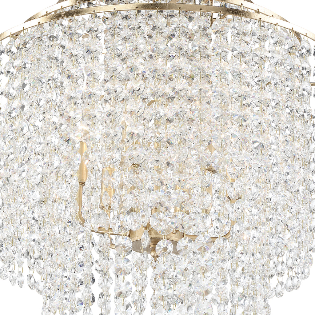Crystorama Gabrielle 22'' Chandelier in Antique Gold - Additional View
