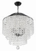 Crystorama Gabrielle 22'' Chandelier in Matte Black - Additional View