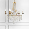 GAB-B7306-GA Gabrielle 6 Light Chandelier | Lifestyle Image