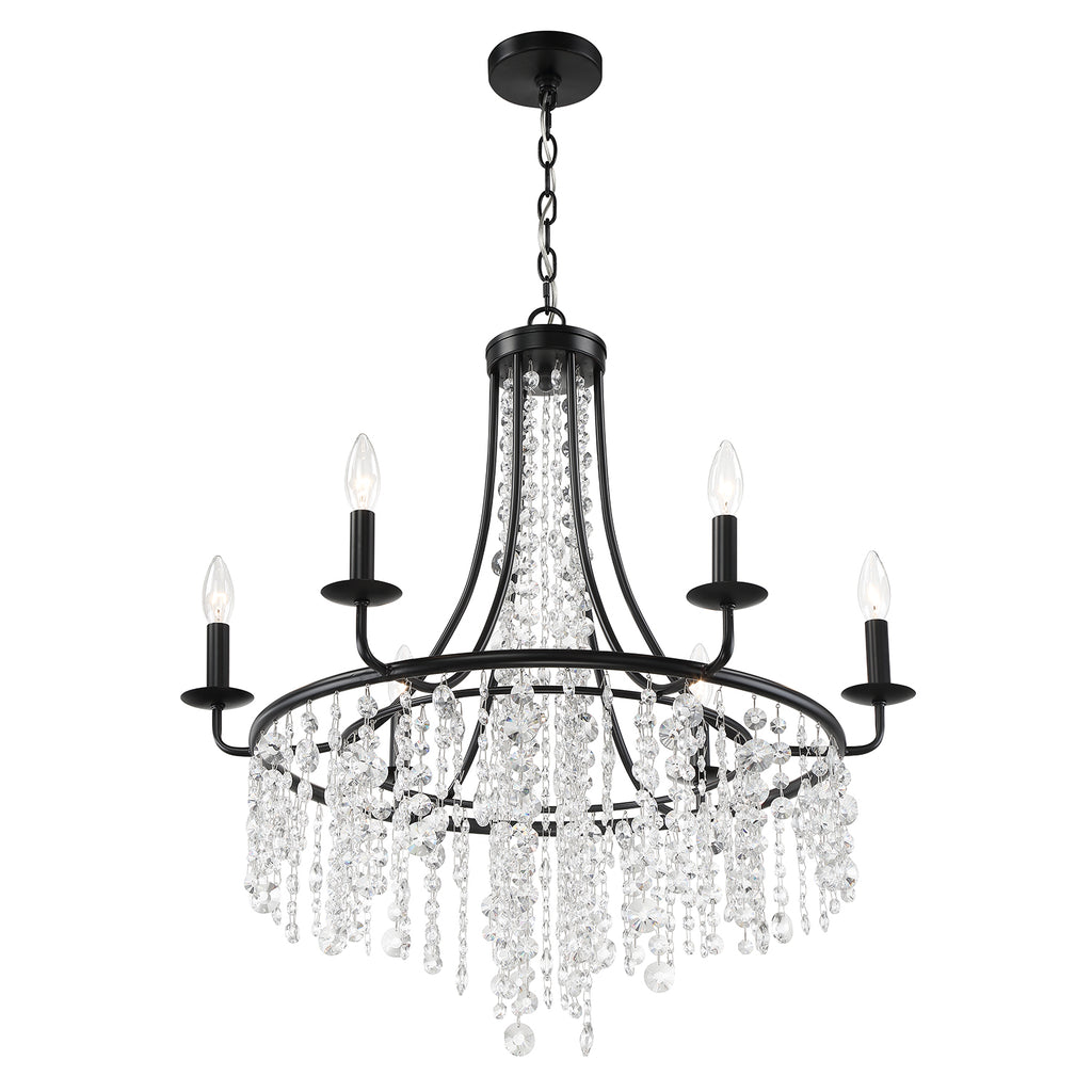 GAB-B7306-MK Gabrielle 6 Light Chandelier | Alternate Image