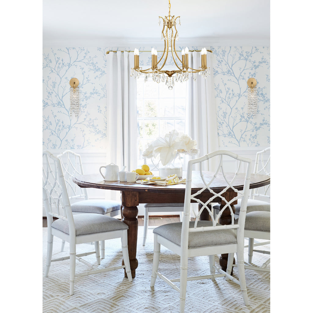 Crystorama Gabrielle 4.75'' Sconce in Antique Gold - Lifestyle View