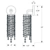 Crystorama Gabrielle 4.75'' Sconce - Product Dimensions
