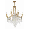 Crystorama Gabrielle 30'' Chandelier in Antique Gold - Additional View