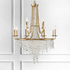 Crystorama Gabrielle 30'' Chandelier in Antique Gold - Lifestyle View