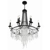Crystorama Gabrielle 30'' Chandelier in Matte Black - Additional View
