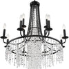 Crystorama Gabrielle 30'' Chandelier in Matte Black - Additional View