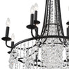 Crystorama Gabrielle 30'' Chandelier in Matte Black - Additional View