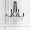 Crystorama Gabrielle 30'' Chandelier in Matte Black - Lifestyle View