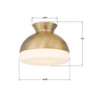 GID-4000-VG Gidget 10.25'' Flush Mount | Dimensions Image