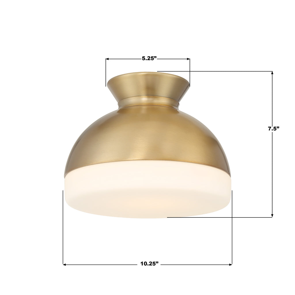 GID-4000-VG Gidget 10.25'' Flush Mount | Dimensions Image