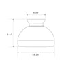 Crystorama Gidget 10.25'' Flush Mount - Product Dimensions