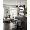 Crystorama Gidget 10.25'' Pendant in Matte Black + Vibrant Gold - Lifestyle View