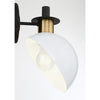 Crystorama Gigi 8'' Sconce in Black + Aged Brass - Additional View