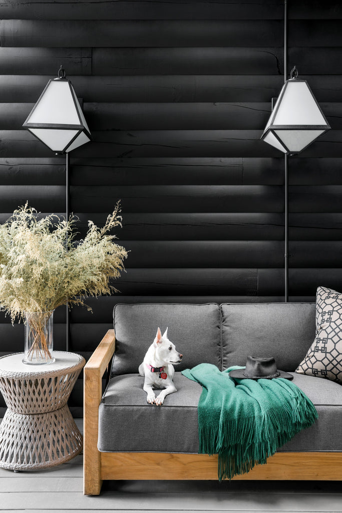 GLA-9702-OP-BC Glacier 14'' Outdoor Sconce | Lifestyle Image