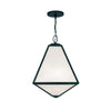 Crystorama Glacier 14'' Outdoor Pendant in Black Charcoal - Additional View