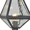 Crystorama-OPEN-BOX Brian Patrick Flynn Glacier 1 Light Outdoor Post in Black Charcoal - Additional View