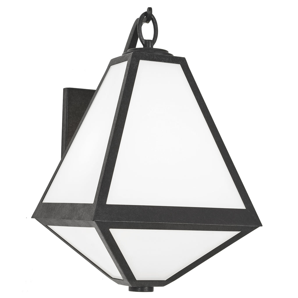 Crystorama-OPEN-BOX Brian Patrick Flynn Glacier 2 Light Outdoor Sconce in Black Charcoal - Additional View