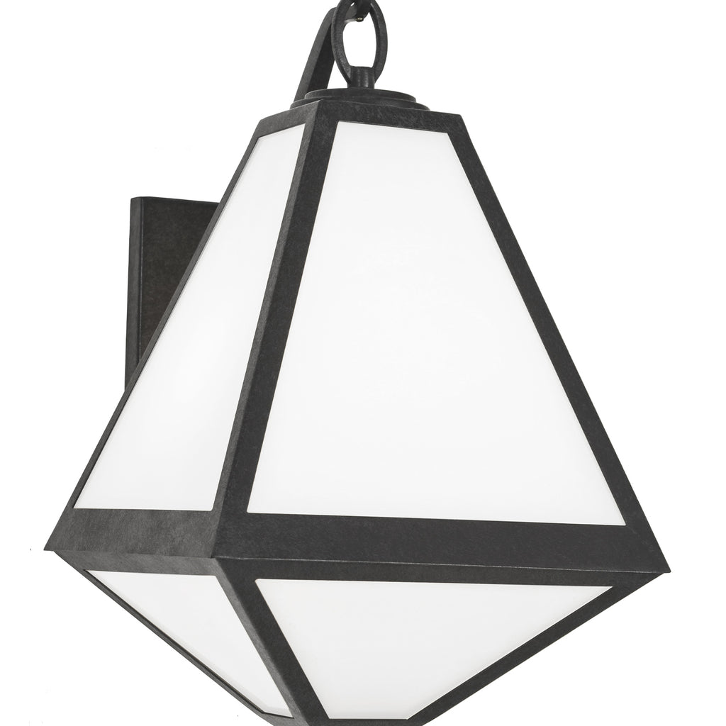 Crystorama-OPEN-BOX Brian Patrick Flynn Glacier 2 Light Outdoor Sconce in Black Charcoal - Additional View
