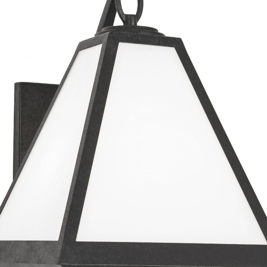 Crystorama-OPEN-BOX Brian Patrick Flynn Glacier 2 Light Outdoor Sconce in Black Charcoal - Additional View