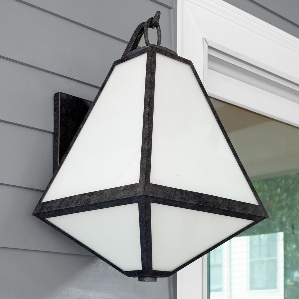 GLA-9722-OP-BC Glacier 11'' Outdoor Sconce | Lifestyle Image