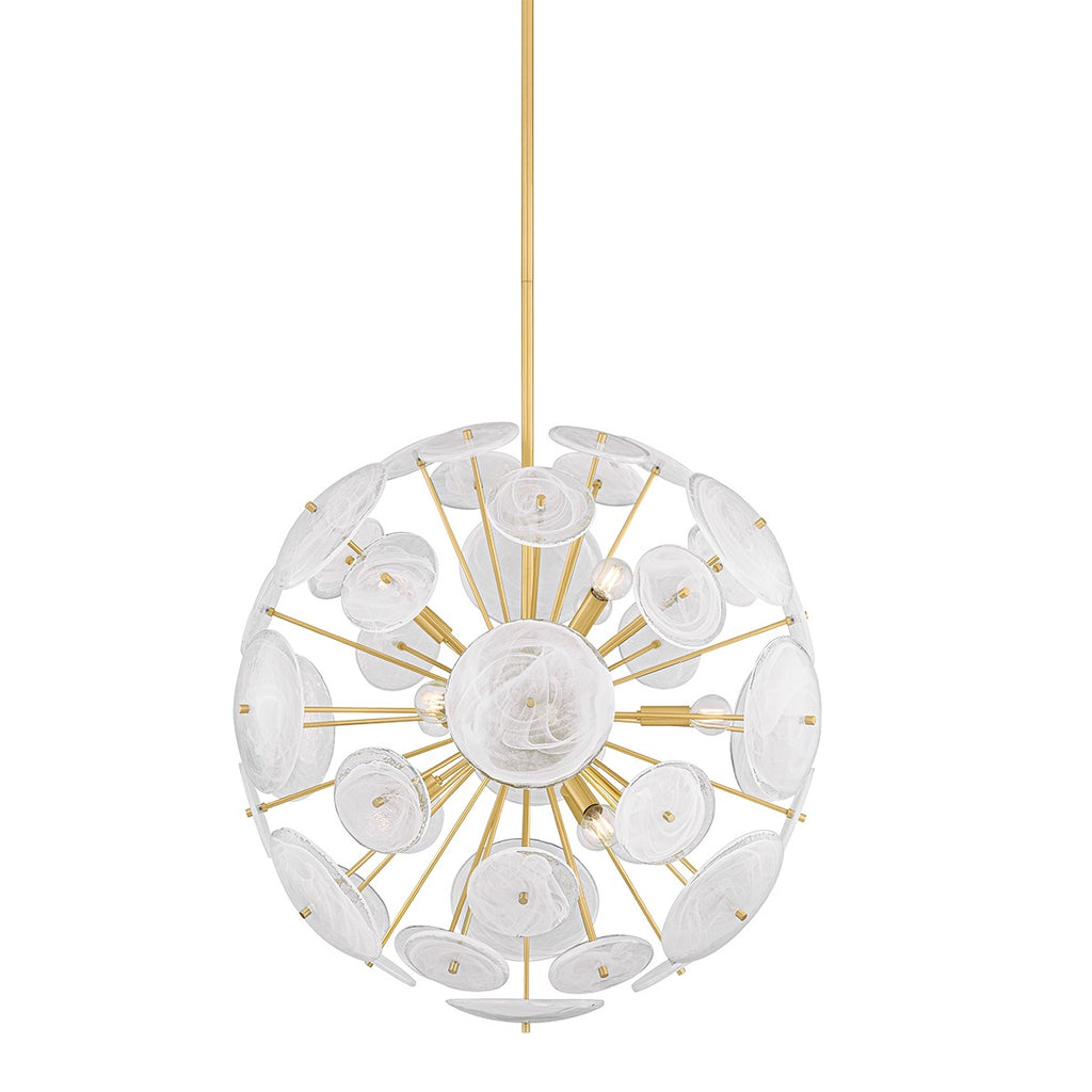 H1004809-AGB Tamara 9 Light Chandelier | Main Image