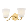 H1017302-AGB Leonella 2 Light Bathroom Vanity | Main Image