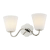 H1017302-PN Leonella 2 Light Bathroom Vanity | Main Image