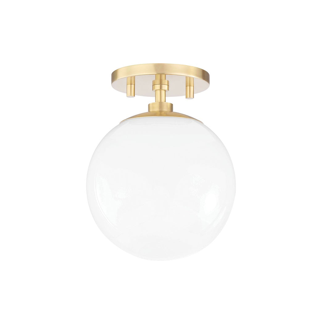 H105601-AGB Stella 1 Light Semi-Flush Mount | Main Image