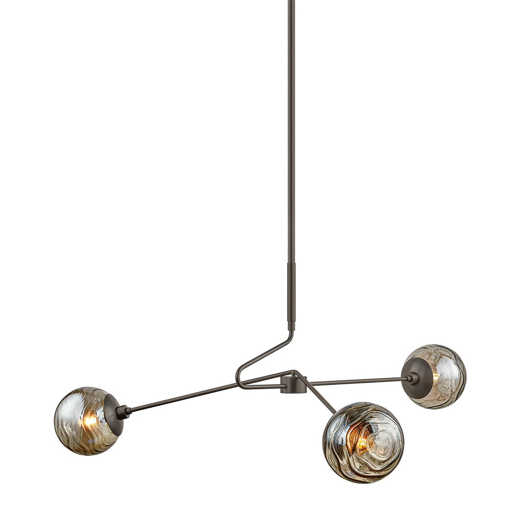 H1057803-TRB Nyla 3 Light Chandelier | Main Image