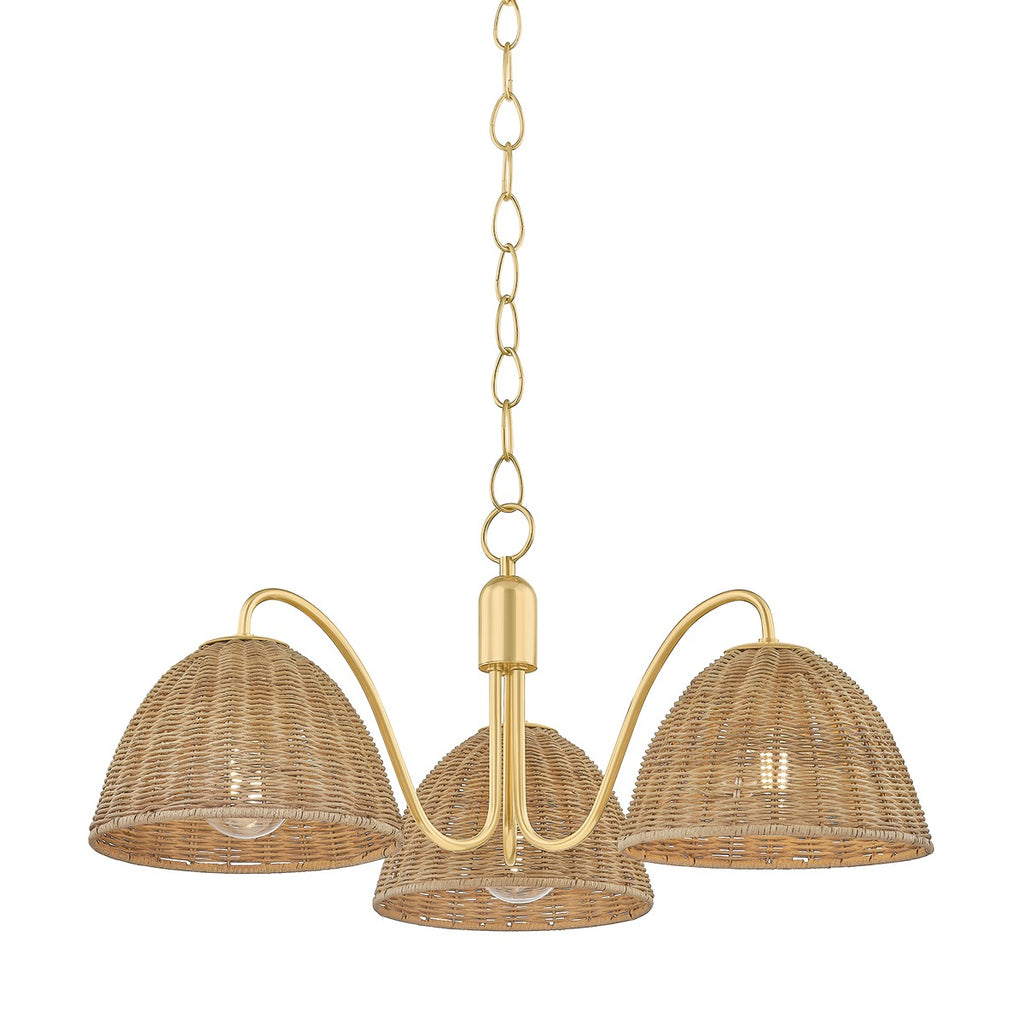 H1081803-AGB Katniss 3 Light Chandelier | Main Image