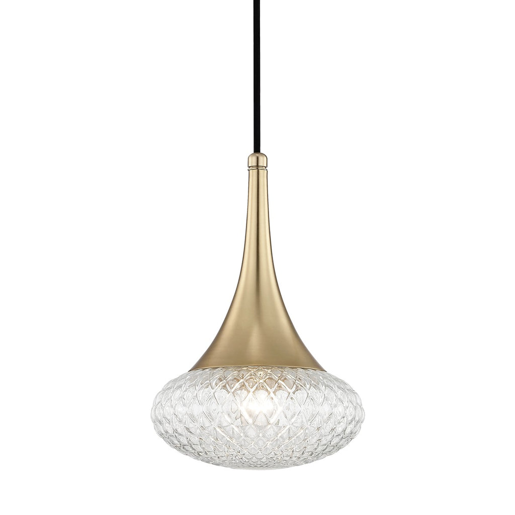 H114701C-AGB Bella 1 Light Mini Pendant | Main Image