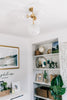 H122604-AGB Ashleigh 4 Light Semi-Flush Mount | Lifestyle Image