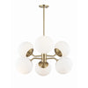 H134806-AGB Estee 6 Light Chandelier | Alternate Image