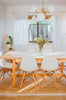 H134806-AGB Estee 6 Light Chandelier | Lifestyle Image
