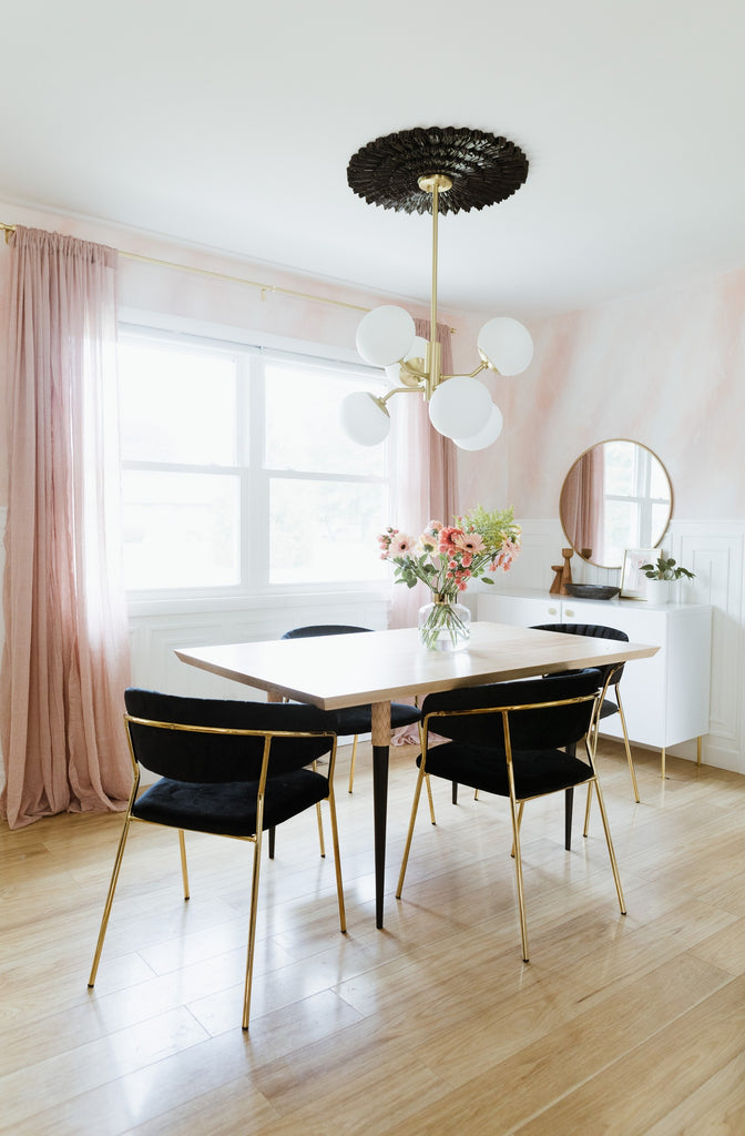 H134806-AGB Estee 6 Light Chandelier | Lifestyle Image