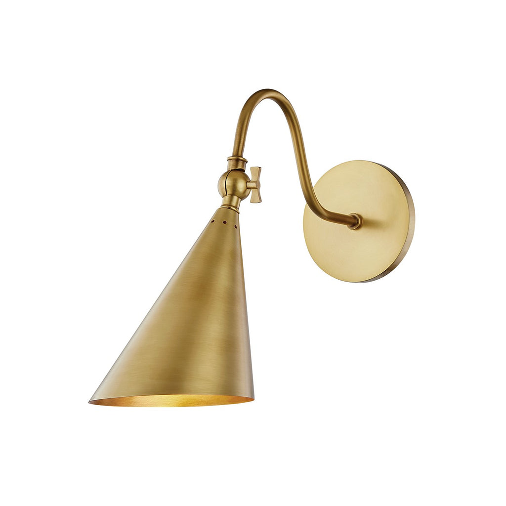 H285101-AGB Lupe 1 Light Sconce | Main Image