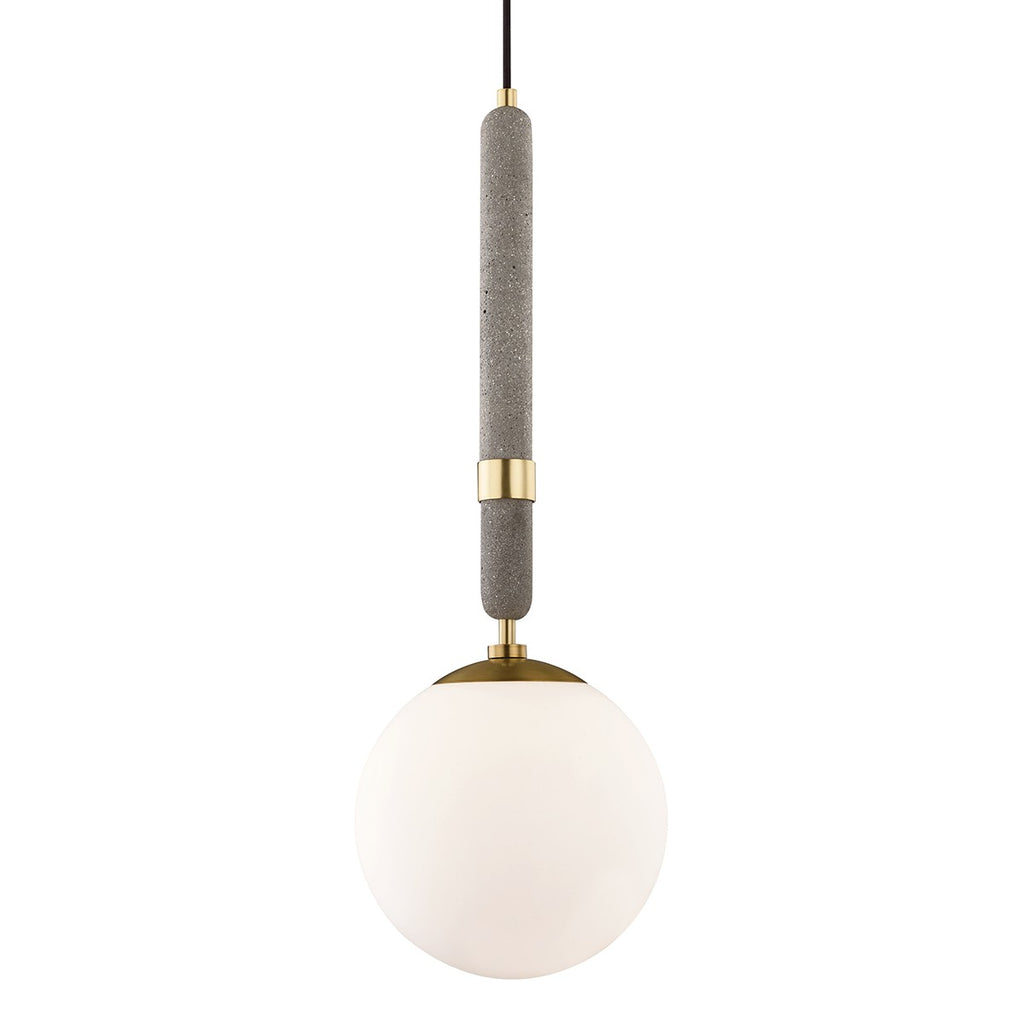 H289701L-AGB Brielle 1 Light Mini Pendant | Main Image