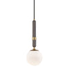 H289701S-AGB Brielle 1 Light Mini Pendant | Main Image