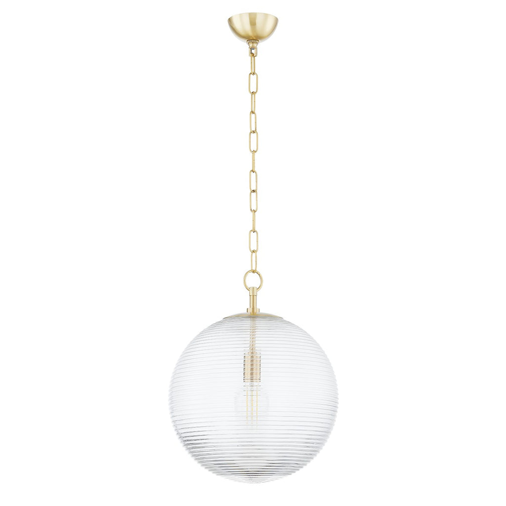 H815701L-AGB Sara 1 Light Pendant | Main Image