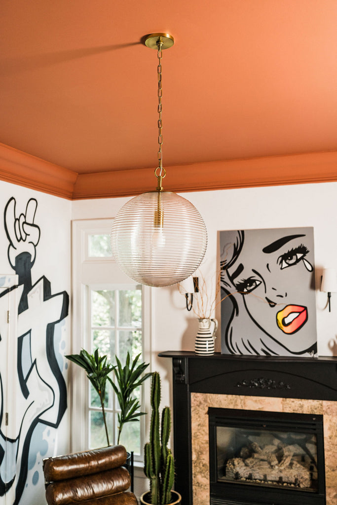 H815701L-AGB Sara 1 Light Pendant | Lifestyle Image