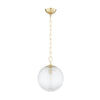 H815701S-AGB Sara 1 Light Pendant | Main Image