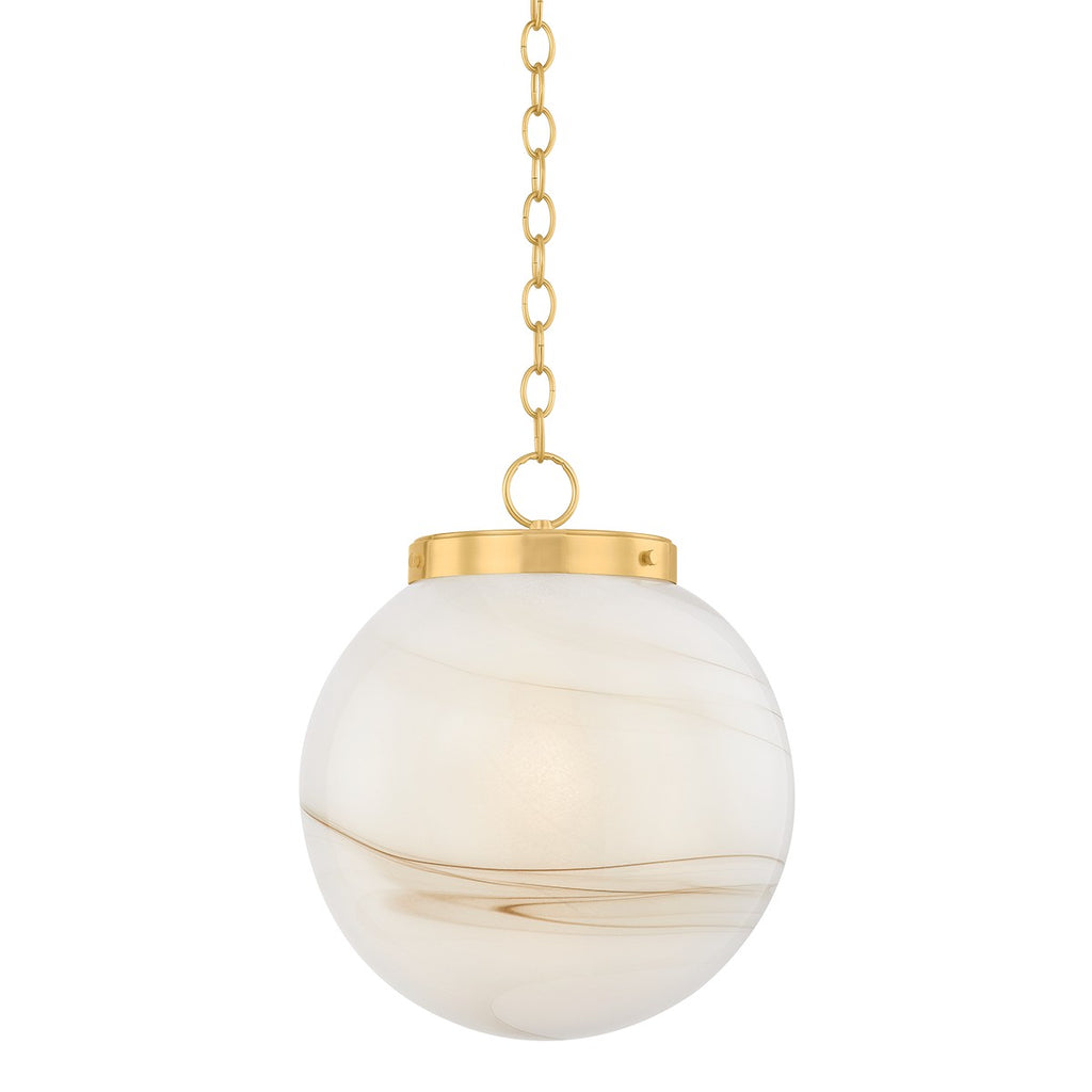 H989701L-AGB Ambra 1 Light Pendant | Main Image
