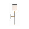 Crystorama Hatfield 5'' Sconce in Black Forged + Vibrant Gold - Additional View